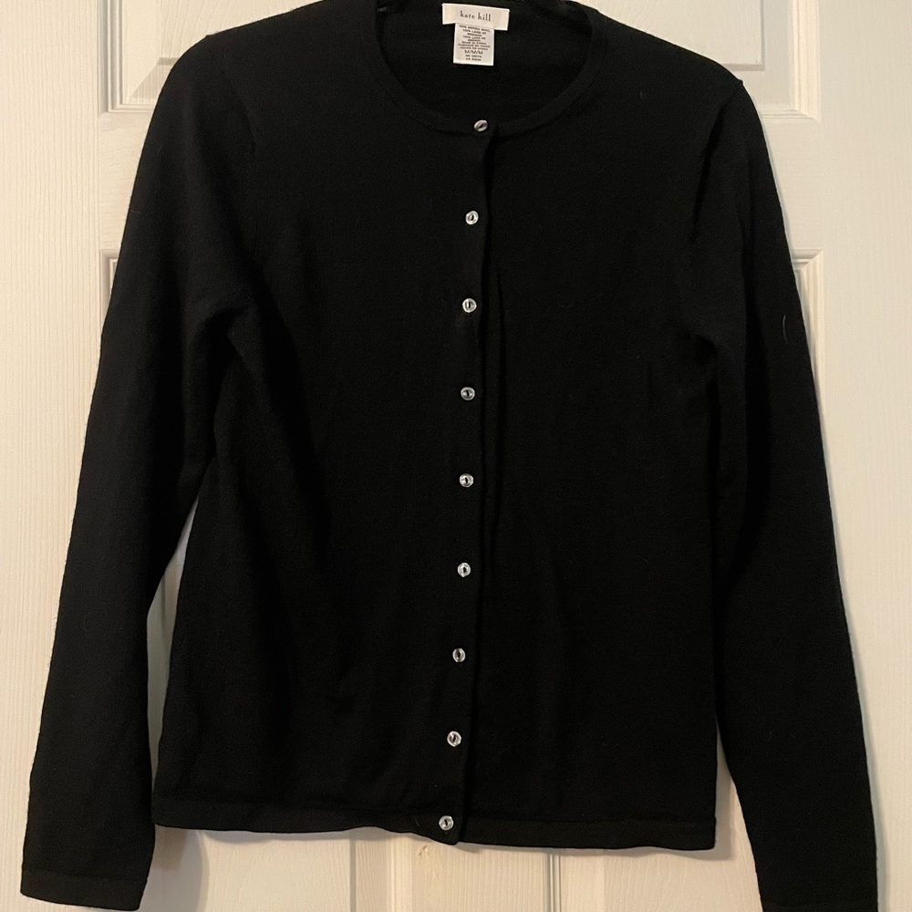 Kate Hill merino wool cardigan size M